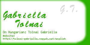 gabriella tolnai business card